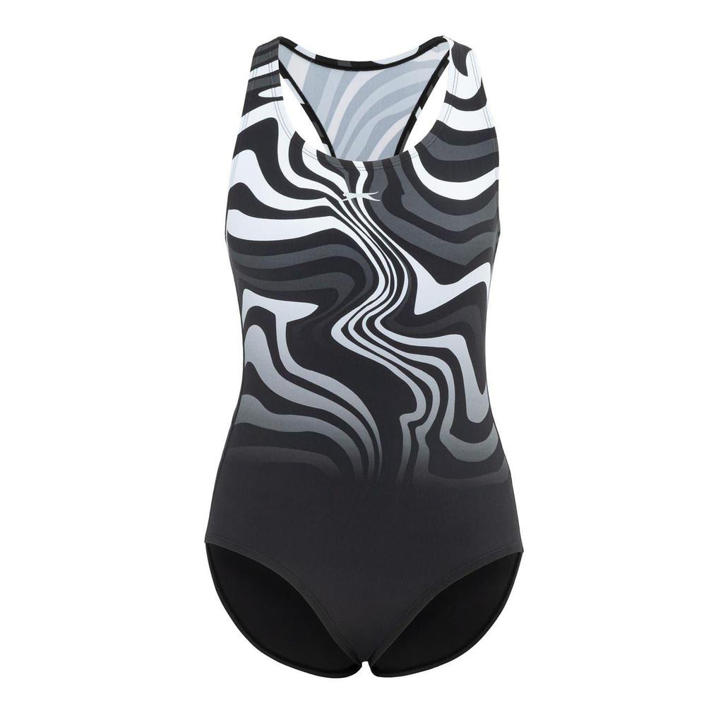 Slazenger Womens/Ladies Wave Pattern One Piece Swimsuit