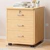 Office Desk with Movable Under-Storage and File Cabinets