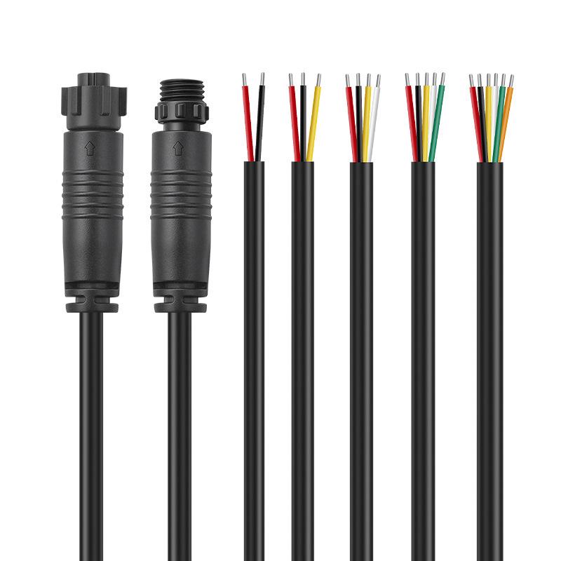 M8 IP67 Waterproof Plug for Motorcycle/Car Sensors and Outdoor LED Lights Power Cord