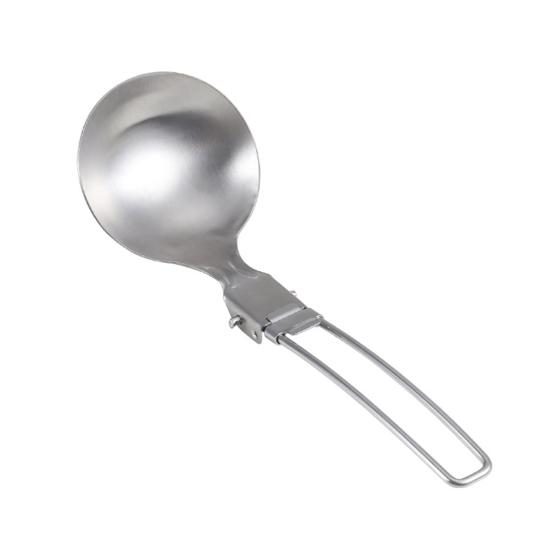 Stainless Steel Tableware Foldable Design Hollow Handle Portable Cookware Camping Hiking
