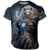 Vintage 3D Animal Men's Clothing Summer Breathable Men's T-Shirt Hip Hop Fashion Men Top Trend O-Neck Men Short Sleeve