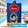 Custom Name Beautiful Princess Beach Towel, Soft Quick-Dry Beach Towel, Ideal for Pool, Camping, Perfect Travel Essential Gift