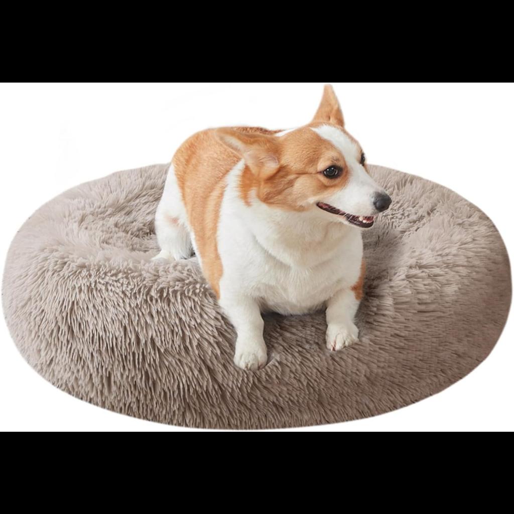 Cat Beds for Indoor Cats, 15.7/20/24 Inch Dog Bed for Small Melium Large Dogs, Washable-Round Pet Bed for Puppy and Kitten with Slip-Resistant Bottom