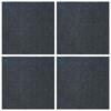 Blue Gray Carpet Tile 50 x 50 cm 4 pcs PP and Bitumen