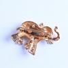 Broche en émail pour hommes, mignon, incrusté de strass, éléphant, Animal, Badge de sac, cadeau