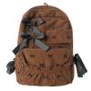 1PC Fashion Corduroy Bow Schoolbag Large Capacity Bow Print Backpack Bag Ins Style Students Backpack Women Students Backpack