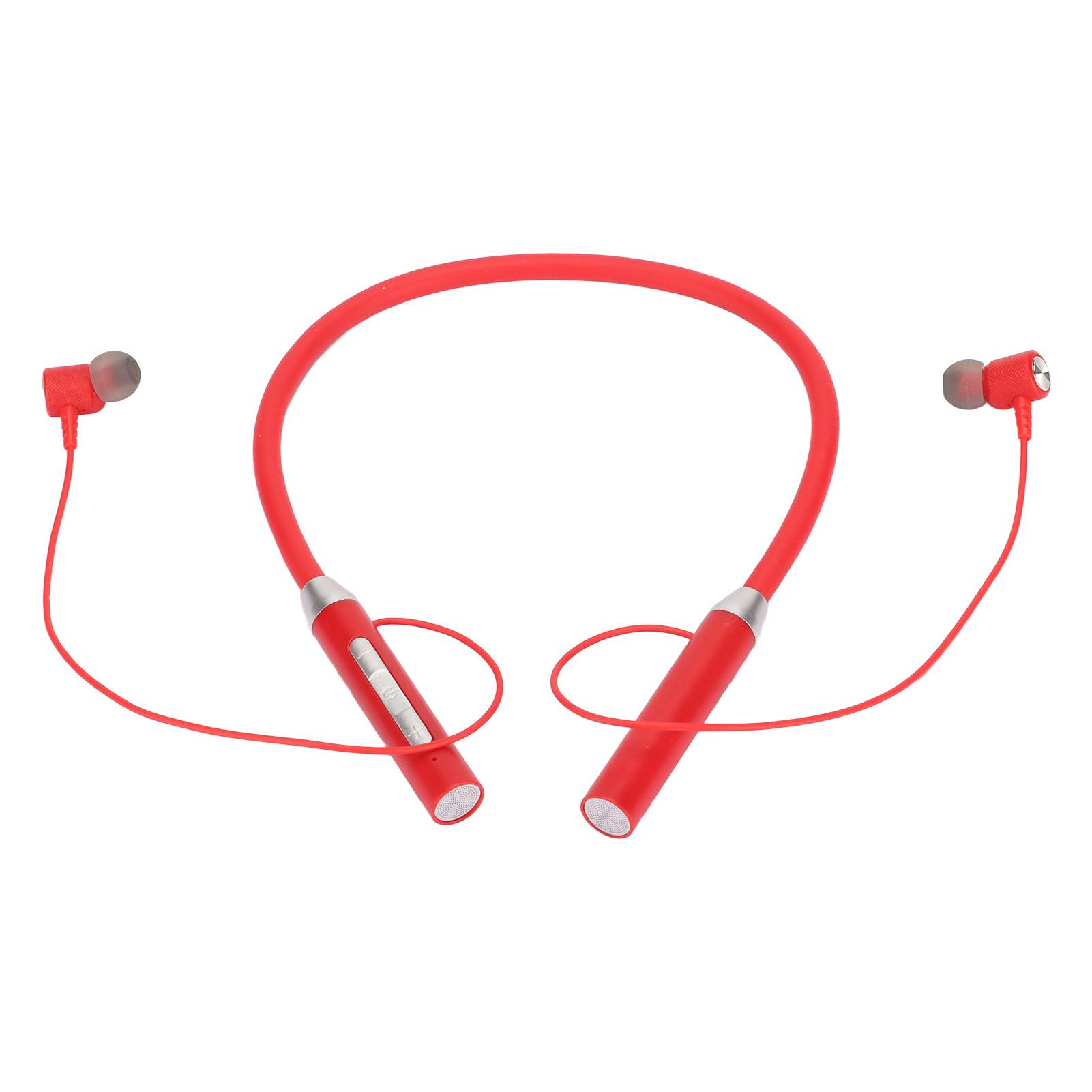 

Наушники-вкладыши с шейным ободом Беспроводные Bluetooth 5.2 IPX5 Водонепроницаемые Стерео Эргономичные Улучшенные Басы Наушники с шейным ободом красный