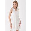 Robe Fluide sans Manche - Blanc - Femme - Adulte