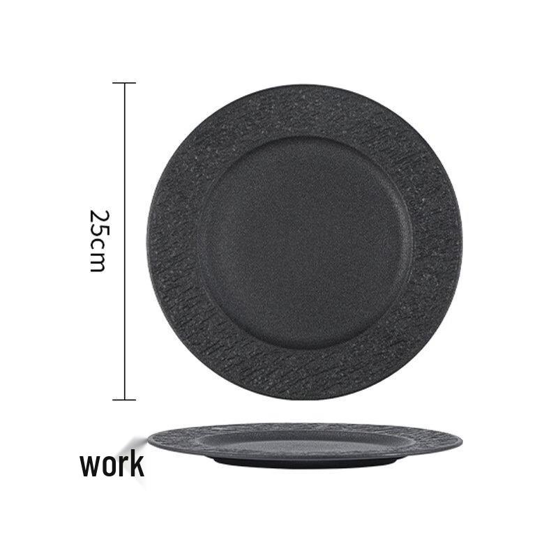 ZISIZ European Stone Pattern Dinner Plate