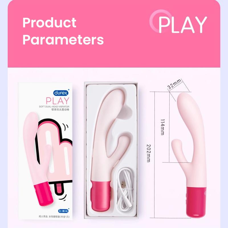 Durex Soft Vibrator New Ice Cream Series Soft Double Headed Vibrator
