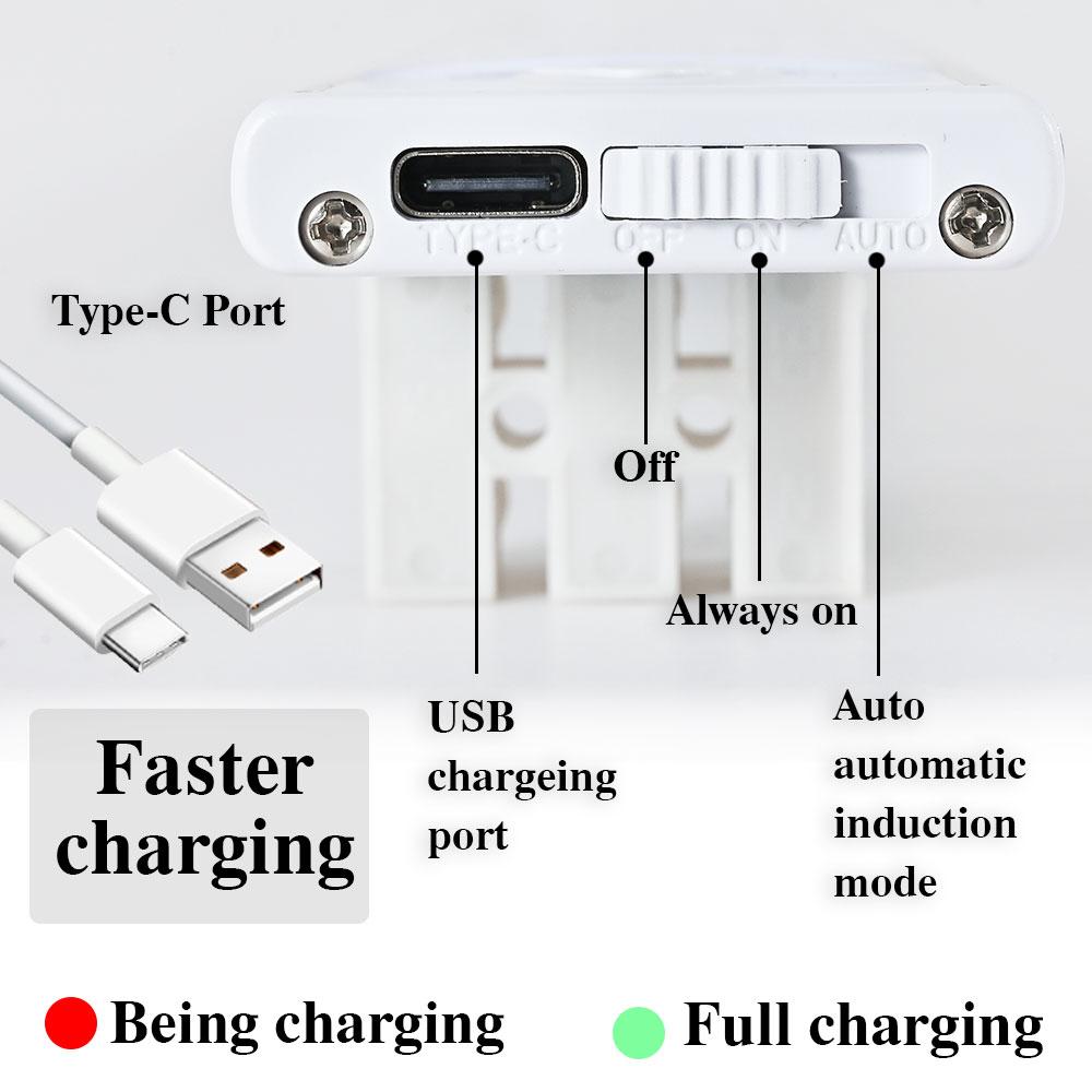 

Светодиодная лампа 10/20/30/40/50 см светодиодный USB ночник с датчиком движения алюминиевый светильник для гардероба, светильник для шкафа, светильник для коридора, крыльца