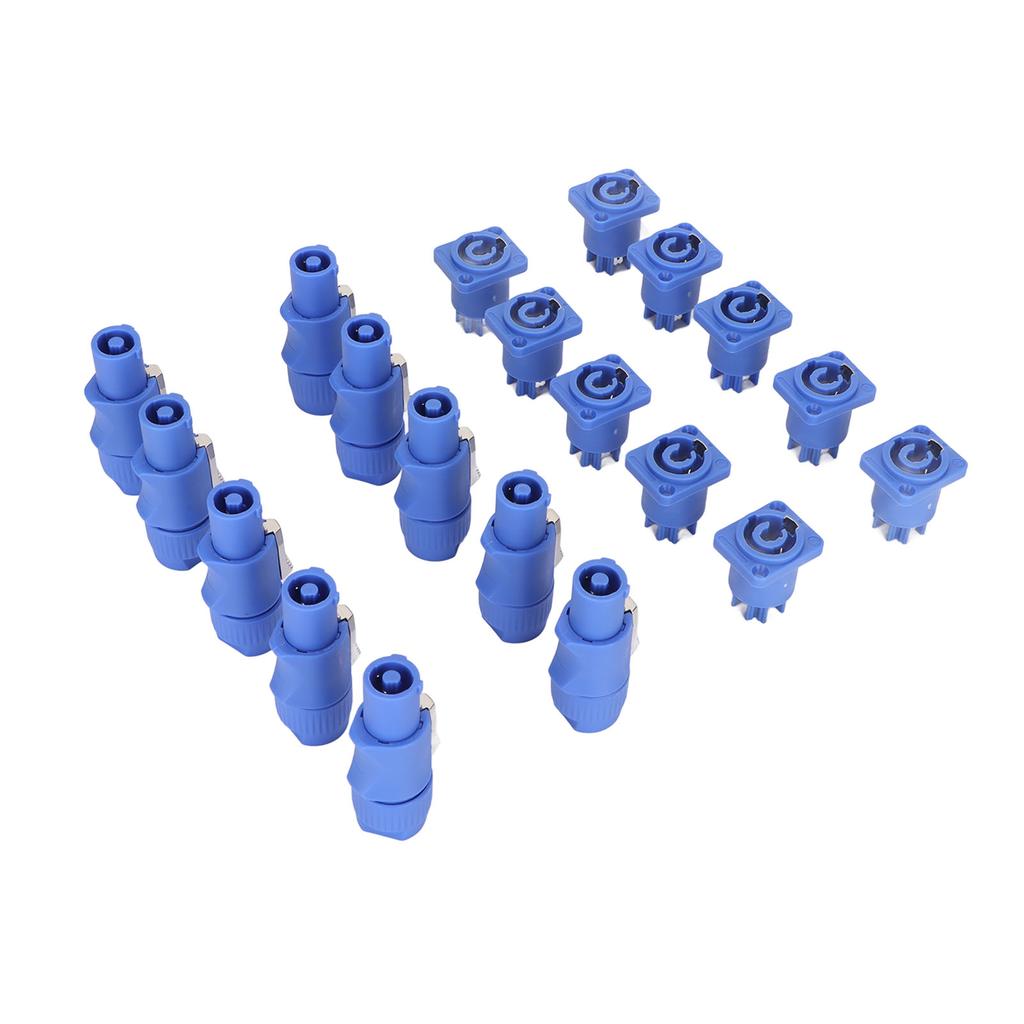 10 Sets 3 Pin Power Connector Professional Stage Light Power Cable Plug for LED Large Screen Speaker