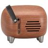 OHM AudioComm Bluetooth Wireless Speaker, Retro Woodgrain Brown, ASP-W900Z-WK (Product Code: 03-0397)