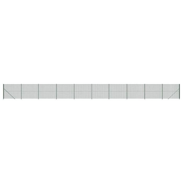VidaXL Wire Mesh Fence with Flange, Decorative Fence Panel, Garden Patio Protection Barrier 154155