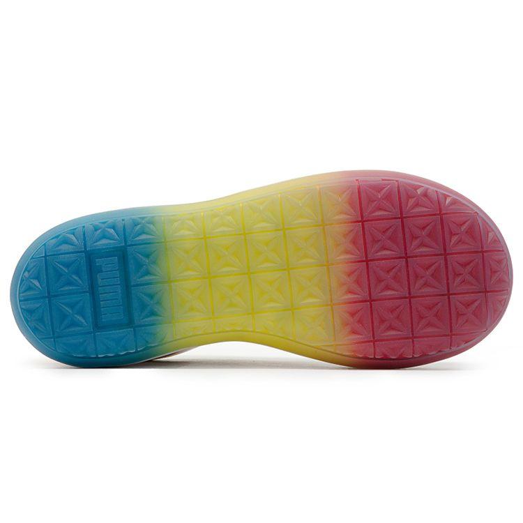 Puma Suede Mayu Prism Classic Low-Top Sneakers Women Sneakers Off-White Rainbow 387240-03