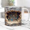Keramik 3D Bücherregal Tasse Kreatives Raumdesign