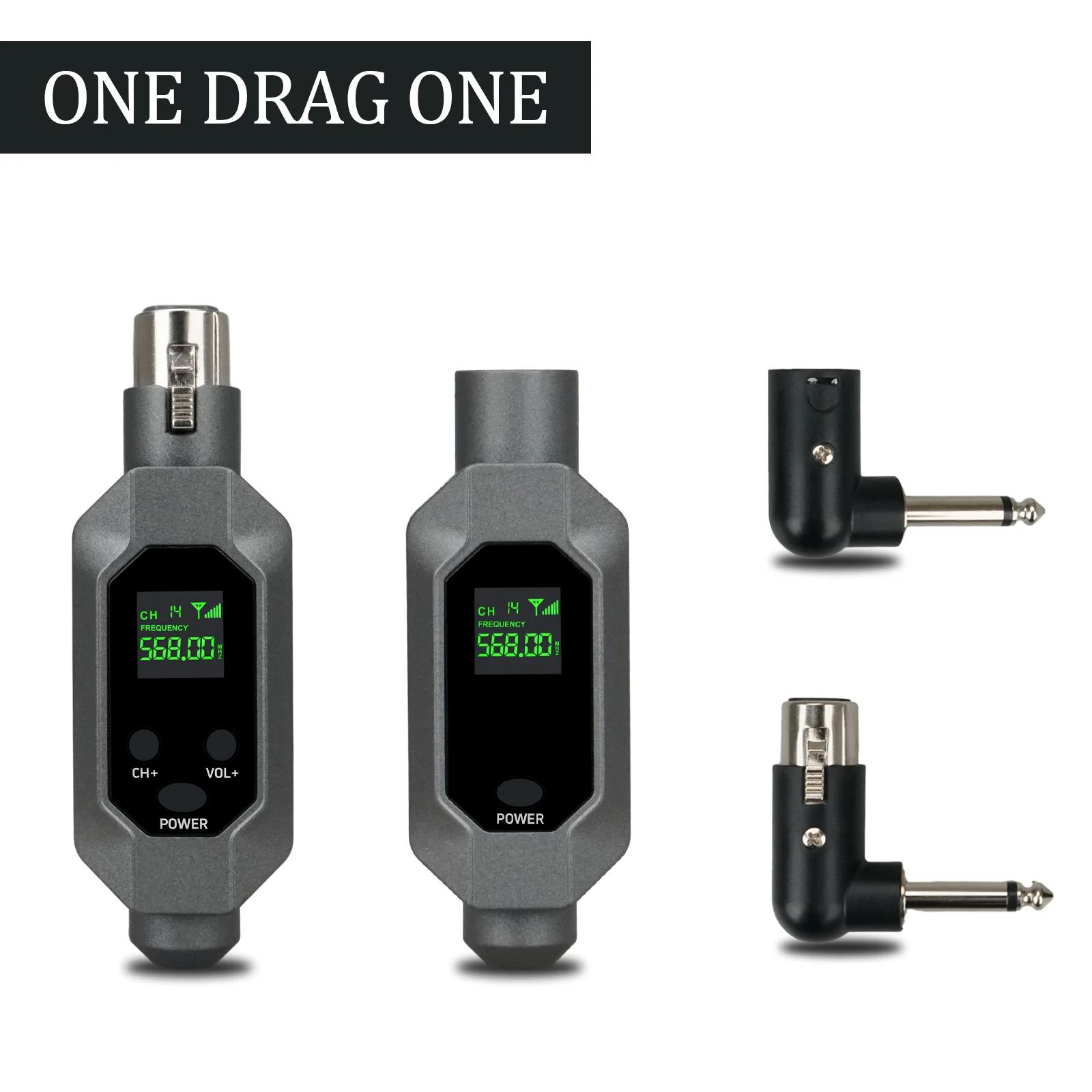 

Professional 2.4G Wireless Microphone Adapter, XLR to 6.35mm Wired to Wireless Converter for Dynamic Mic System