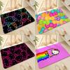 Cute H-HelloKittys Floor Mats Home Laundry Rug Carpet For Living Room Decor Lounge Area Anti-slip Foot Mat Entrance Doormat