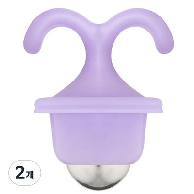 Iducare Rolling With It Cooling Massage Face Roller, 2 sztuki, fioletowy