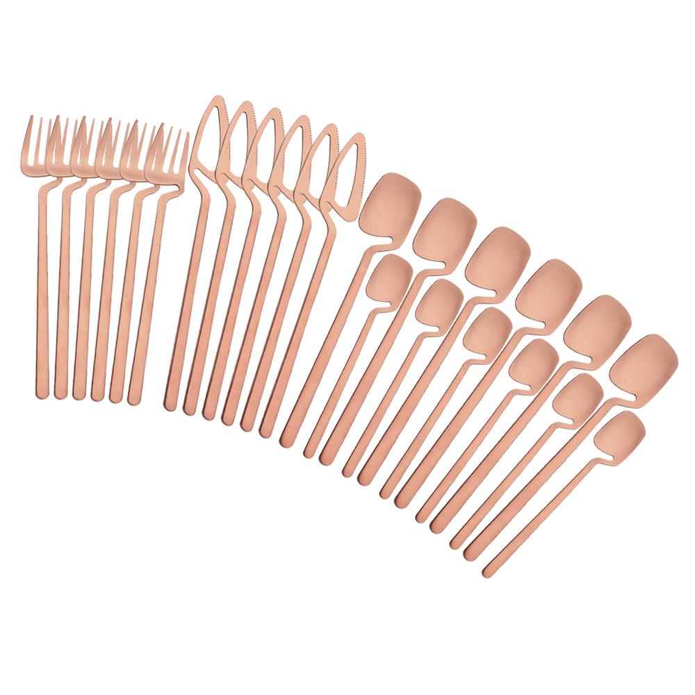 24 szt. Czarne matowe zastawy stołowe zestaw sztućców 304 nóż stołowy ze stali nierdzewnej widelec zestaw łyżek sztućce kuchenne zastawa stołowa zestaw imprezowy