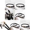 Stylish Women's Minimalist Metal Buckle Waist Belt For Fashion Dresses And Jeans