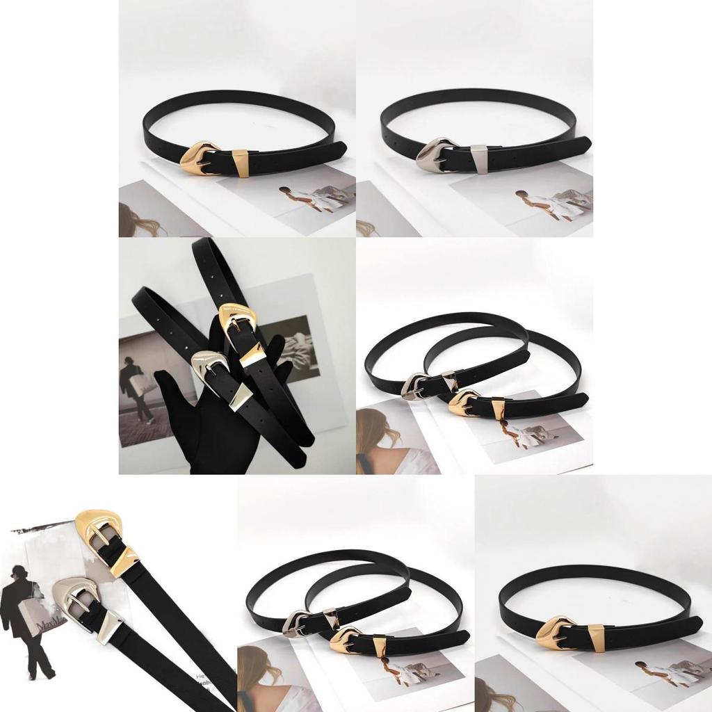 Stylish Women's Minimalist Metal Buckle Waist Belt For Fashion Dresses And Jeans