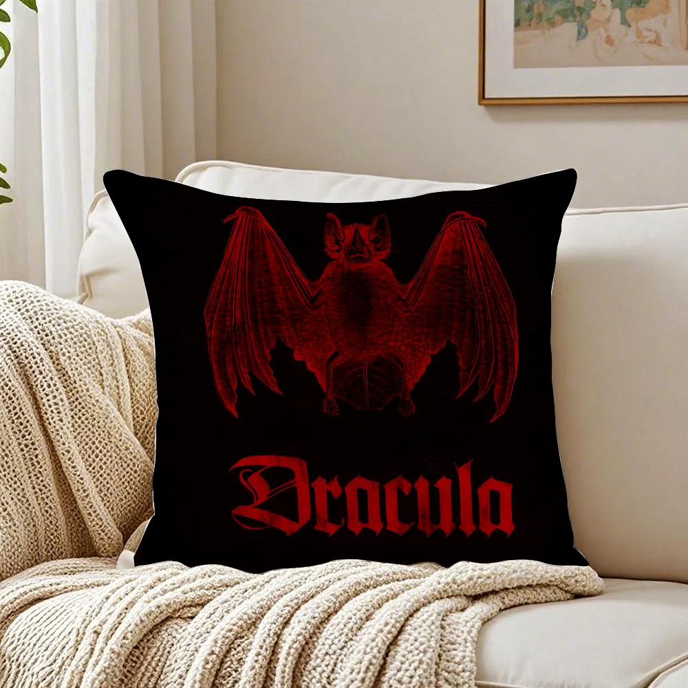 Federa per Cuscino D-Dracula Vampiro Oscuro Federa per Cuscino Anti-Acari Decorazione Divano Soggiorno Cuscino Stanza