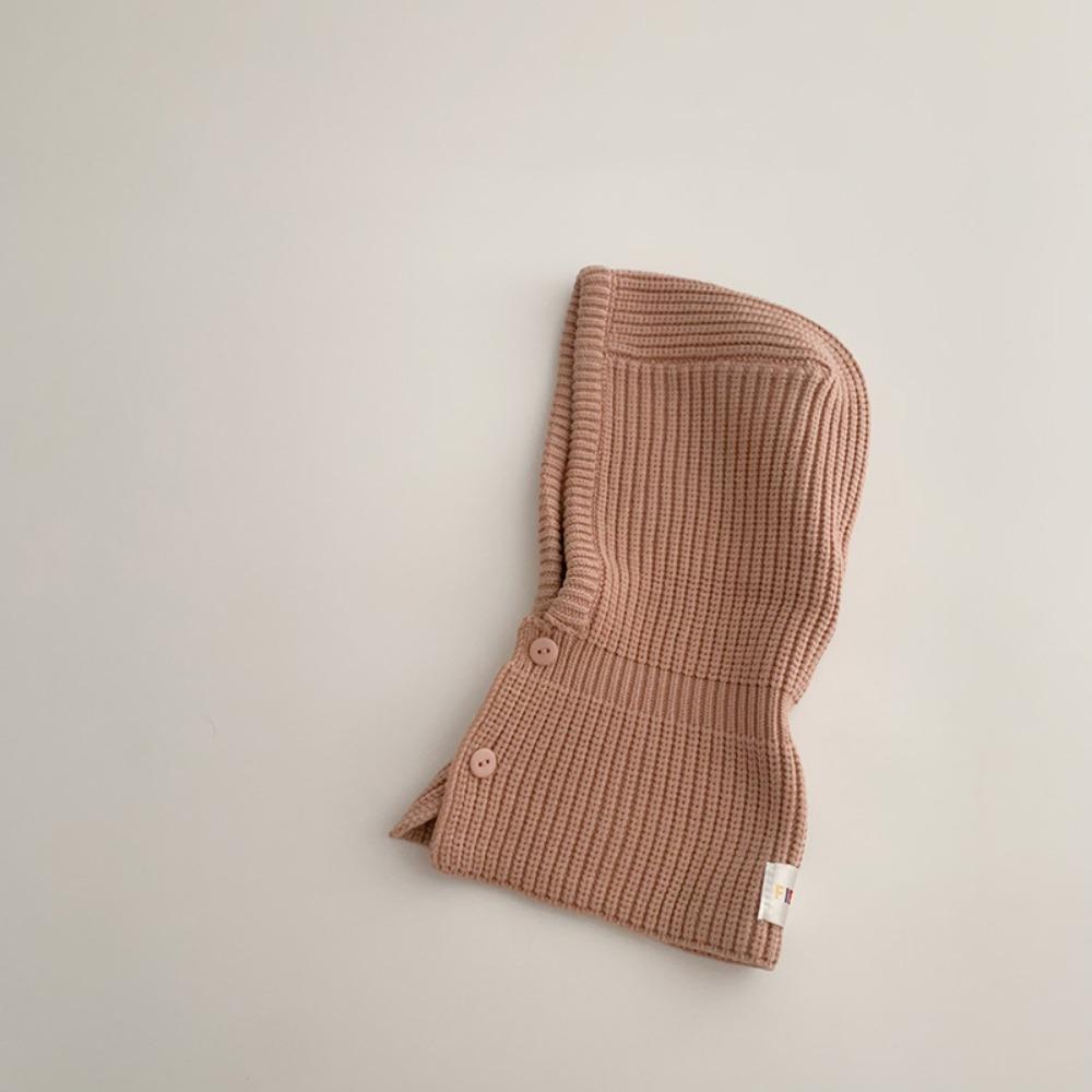 Thickened Knitted Woolen Hat Korean Style Children Plush Beanie Lovely Kids Scarf Hat Set  Toddler