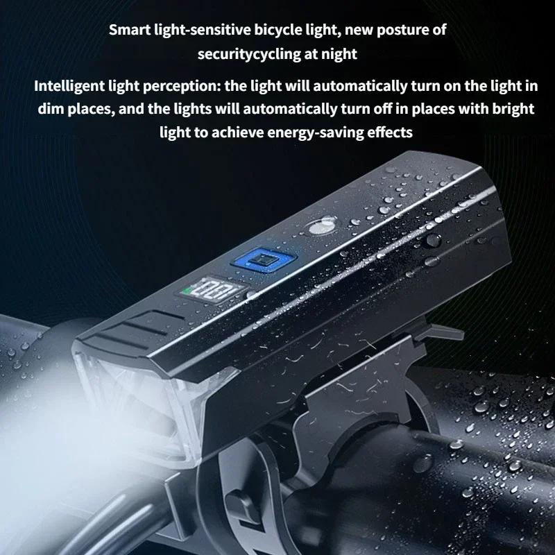 3000Lumen Bicycle Light 2000mAh Bike Headlight Power Bank Flashlight Handlebar USB Charging MTB Road Cycling Highlight