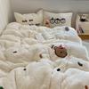 OEING Three Little Bears Lamb Wool Bedding Set