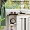 Radiator Cover, 152 x 19 x 83 cm, White