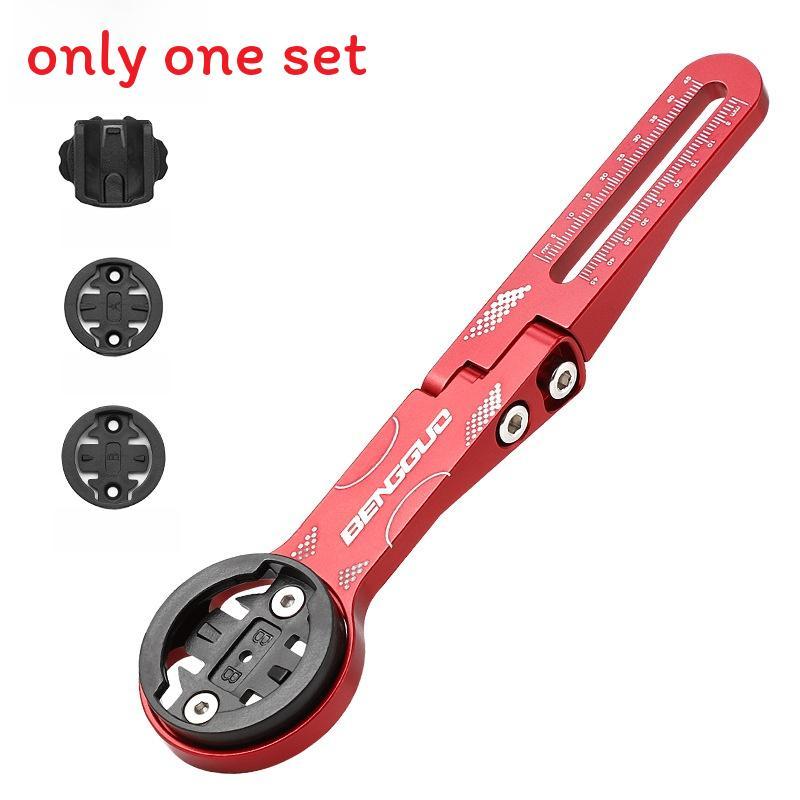 

Aluminum Alloy Bike Computer Mount With Adjustable Extension For Mountain And Road Bicycles Red