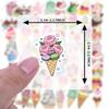 35pcs Playful Dessert Stickers Cartoon Ice Cream Funny Stickers  Stickers For DIY Phone Guitar Laptop Notebook Suitcase