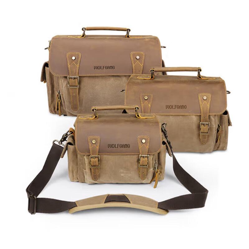 WOLFGANG DF030 Retro Shoulder Camera Bag