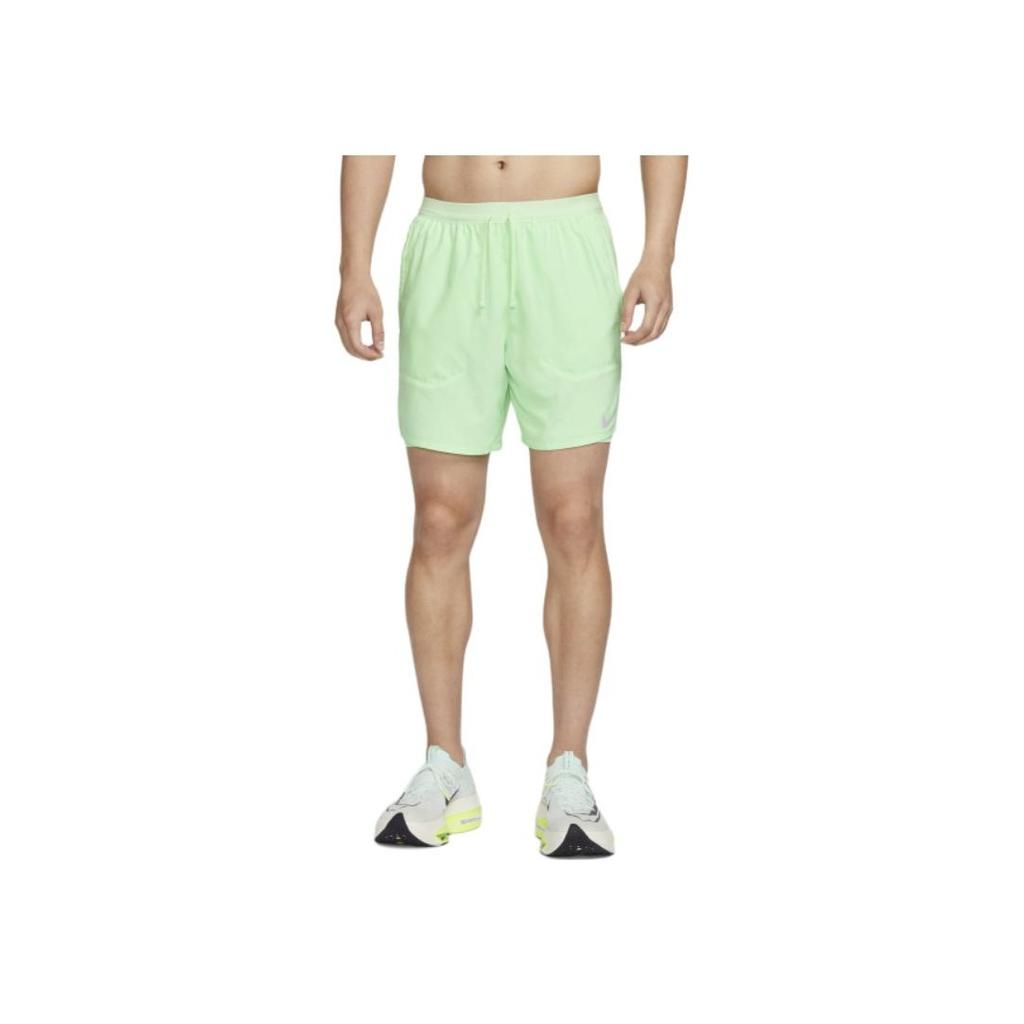 Nike Dri-Fit Solid Color Mid-Rise Two-In-One Running Casual Shorts Men Shorts Green DM4760-376