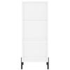 Highboard White 34.5x34x180 Cm Engineered Wood