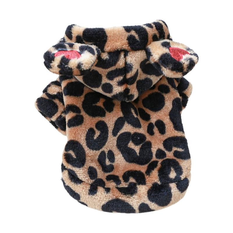 

Dog Hoodies Leopard Dog Hoodie Dog Coat With Hood Pullover Dog Coat Winter Pet Dog Clothes Cozy Dog Outfits Dog Jackets XL