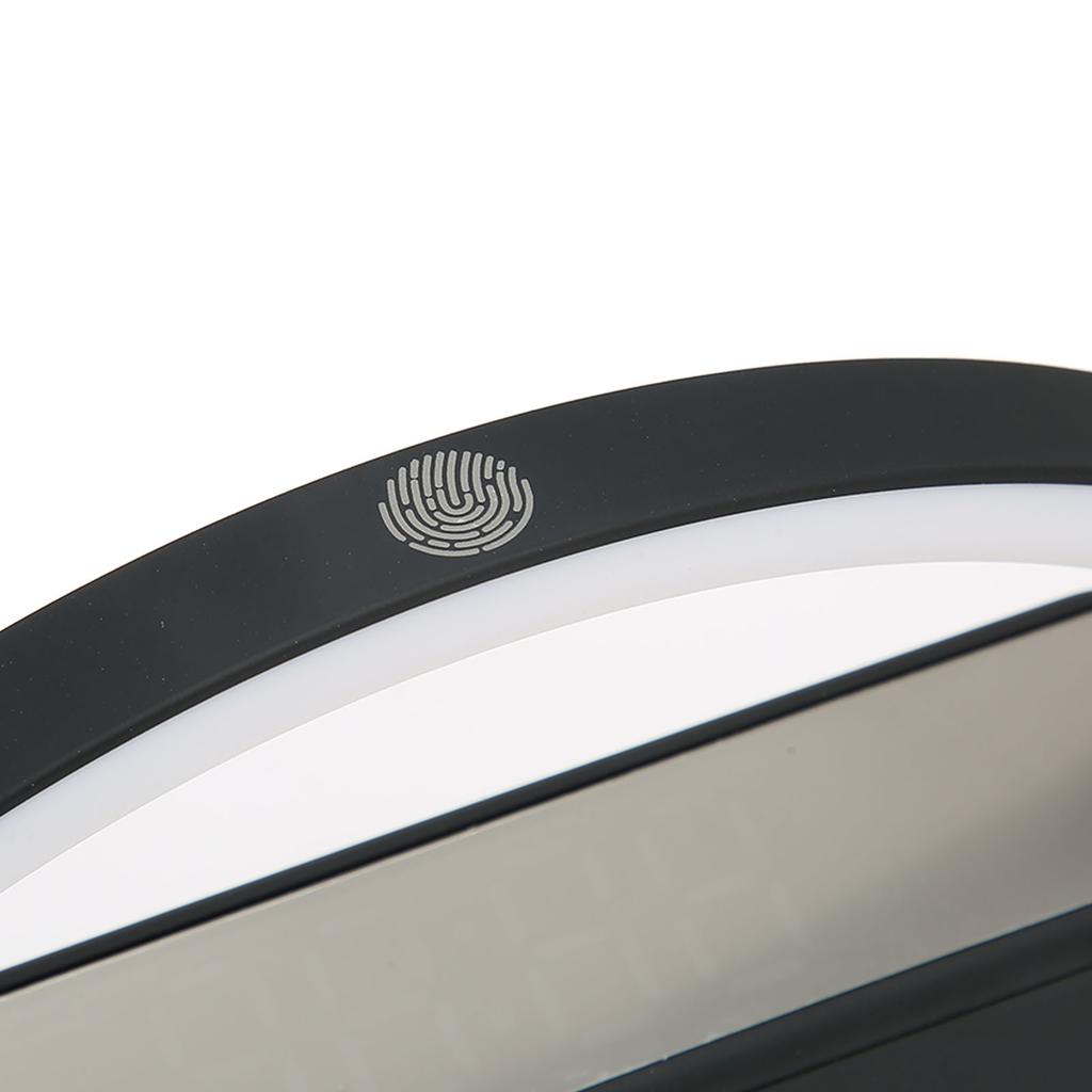 Wireless Charging Alarm Clock Two Levels Adjustment Night Light Multifunction Digital Alarm Clock for Bedroom