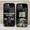 Hot TV The Walking Dead Phone Case Tempered Glass Cover For IPhone 15 Pro Max 14 Pro 16 12 11 13 Mini X XR XS 8 7 Plus SE