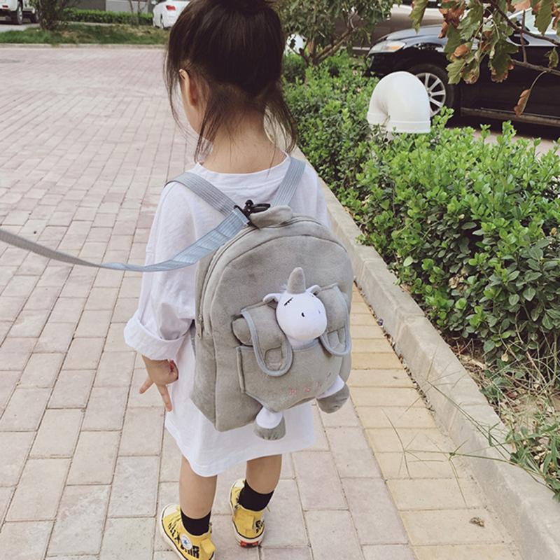 Çocuk Anti-kayıp Schoolbag Anaokulu Erkek Kız Için Sevimli Karikatür Peluş Sırt Çantası