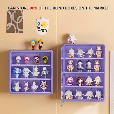 1PC Storage Rack Showcase Display Case Dustproof Wall-Mounted Multiple Shelves Clear Multi-Purpose Blind Box Toy