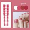 24Pcs Solid Color Simple Toenail Stickers Full Sticker Full Toenail Stickers Toenail Simple Removable Toenail Stickers