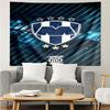 Monter-rey Football Crest Art Printed Printed Tapestry, for Bedroom,Livingroom, Dormitory, Large Wall Decor, Fabric Decor Fan Birthday Gifts