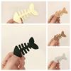 Simple Animal Fish Bone Hair Clip Plastic Headwear Geometry Hair Accessories Y2k Barrettes Girls