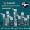 100ml Travel Refill Bottle, Flip-Top, Transparent Plastic for Lotion & Cosmetics