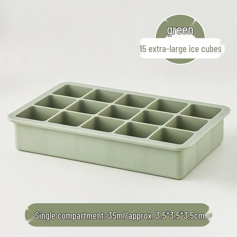 

Форма для льда: Форма на 15 кубиков с крышкой, Легкое извлечение, Пищевой силикон, Идеально подходит для детского питания и многого другого OEM/ODM Support