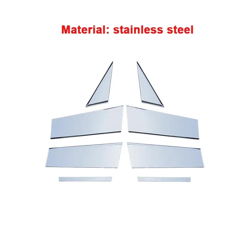 For Mazda 3 Axela 2024 2025 Stainless Steel Car Window Pillar Post Covers Trim Sticker External Accessories