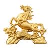 Small Synthetic Horse Figurine Golden Plenty Sign Home Desk Display Fashion Decoration for Room Styling And Gift Giving