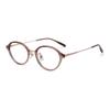 Ultra-Light Pure Titanium Korean-style Oval Glasses, Model 0242: Anti-blue Light, High-end Tortoise Shell Design for Women