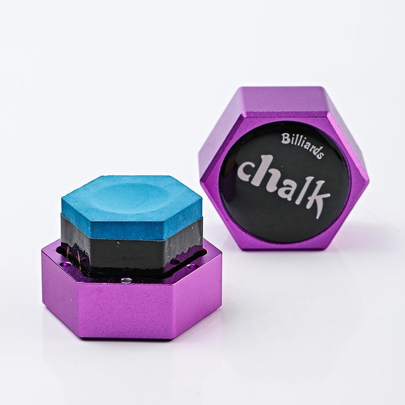 

Hexagonal Metal Billiard Chalk Box - Universal Type, Cross-Border Bestseller фіолетовий